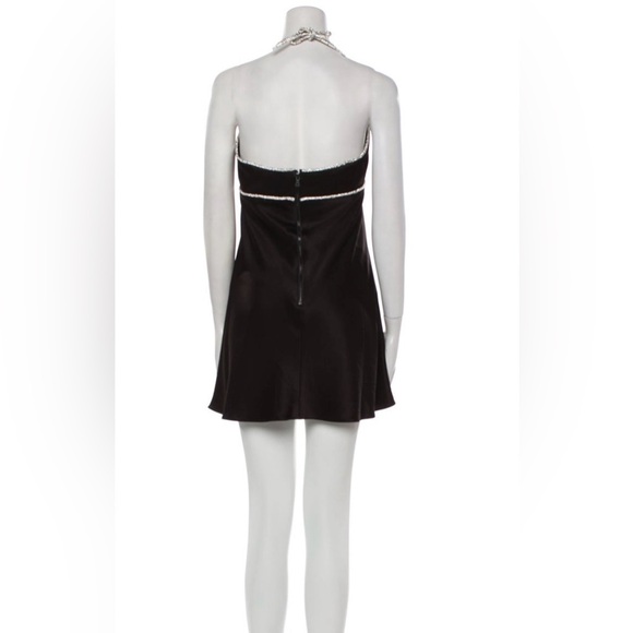 Alice + Olivia Sleek Black Mini Dress SZ 10 - Picture 5 of 9